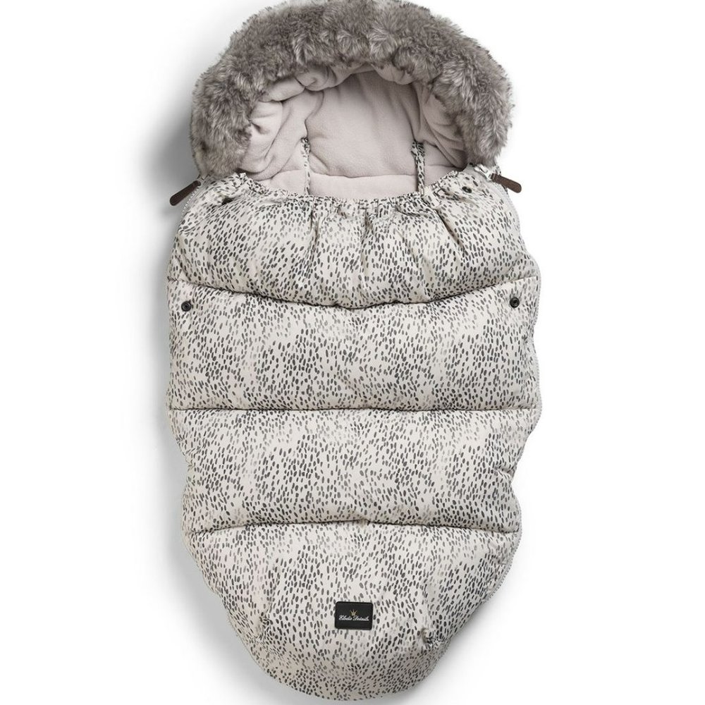 Elodie Details Stroller or Bassinet Footmuff | grey & ivory print